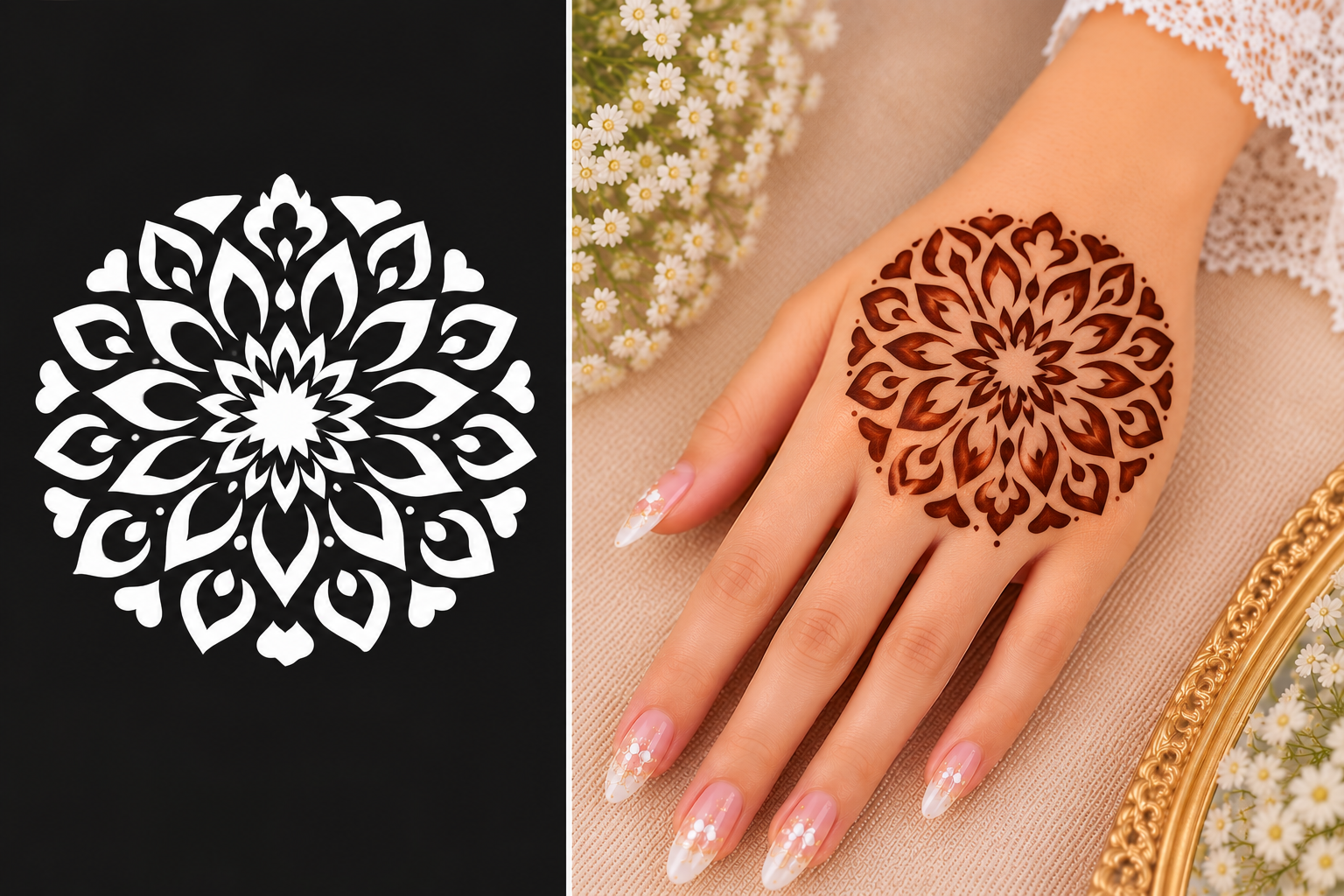 Bridal Bail Stencil